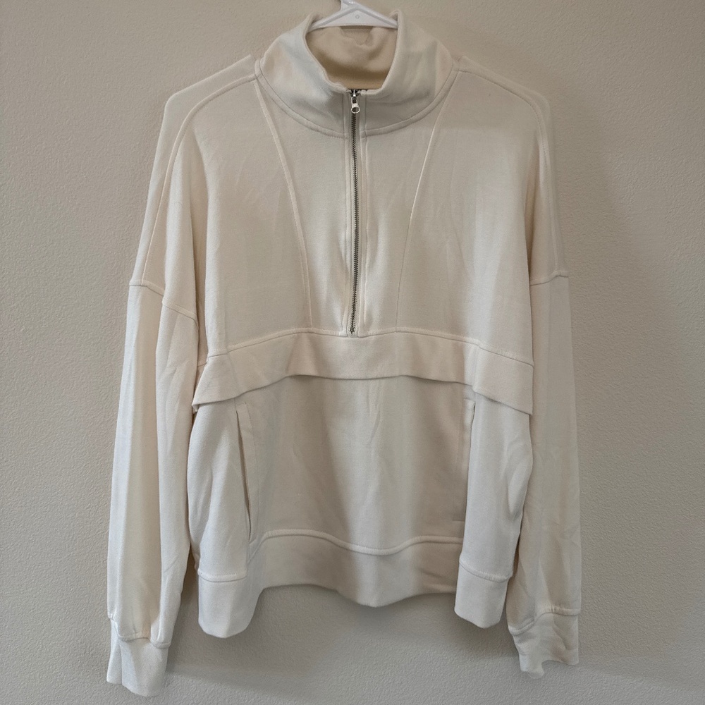 Danskin Cream 3/4 Zip